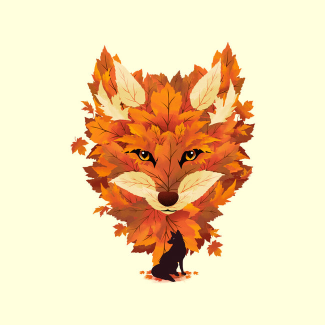 Autumn Leaves Fox-None-Glossy-Sticker-dandingeroz