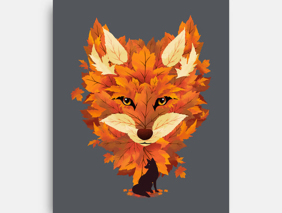 Autumn Leaves Fox