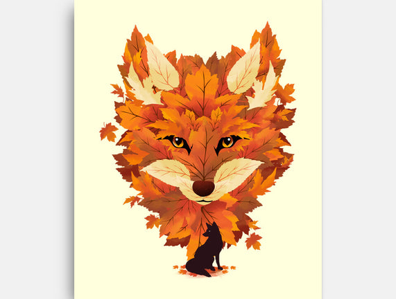 Autumn Leaves Fox