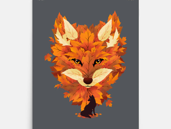 Autumn Leaves Fox