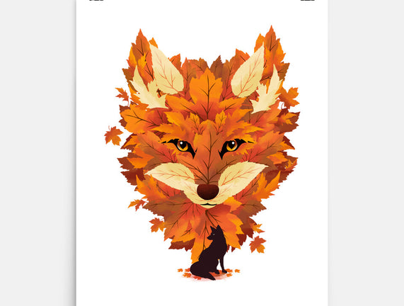 Autumn Leaves Fox