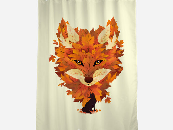 Autumn Leaves Fox