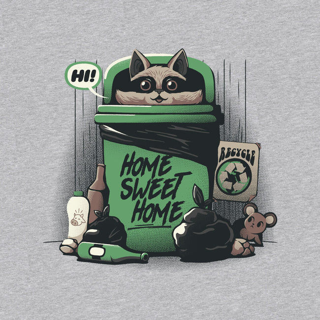 Home Sweet Home Garbage Raccoon-Womens-Off Shoulder-Tee-tobefonseca