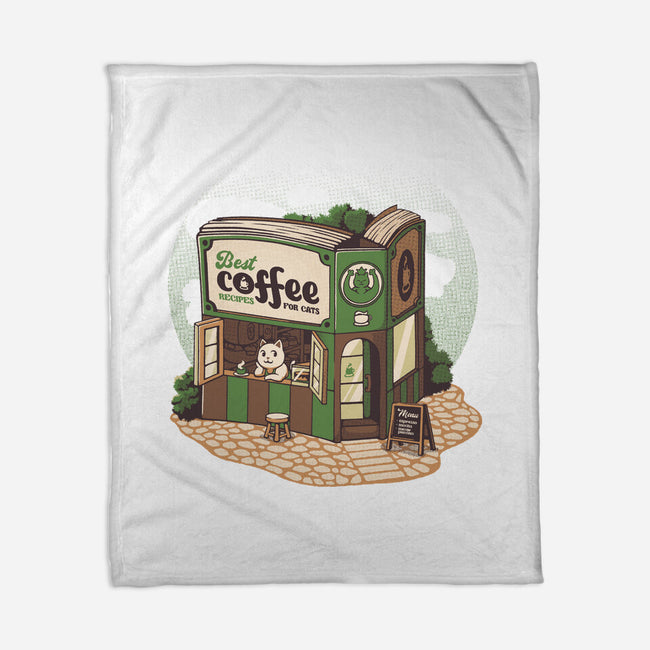 Coffeeshop Cats Bookstore-None-Fleece-Blanket-tobefonseca