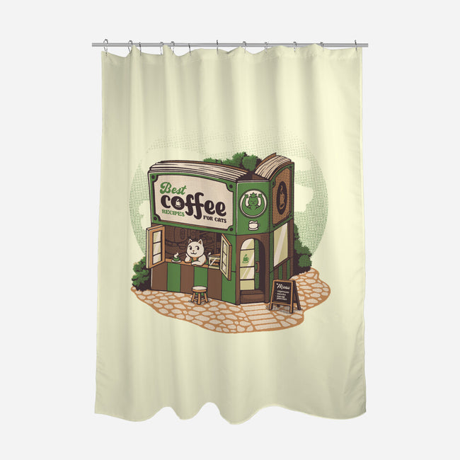 Coffeeshop Cats Bookstore-None-Polyester-Shower Curtain-tobefonseca