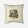 Coffeeshop Cats Bookstore-None-Removable Cover-Throw Pillow-tobefonseca
