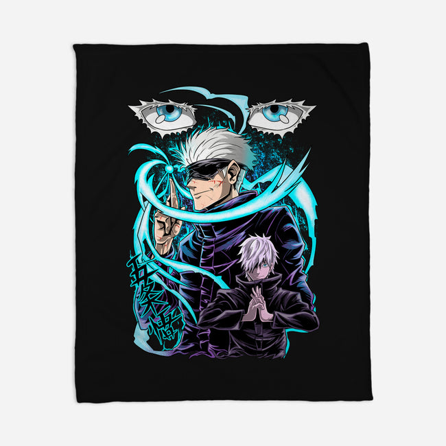 Sensei Gojo-None-Fleece-Blanket-Conjura Geek