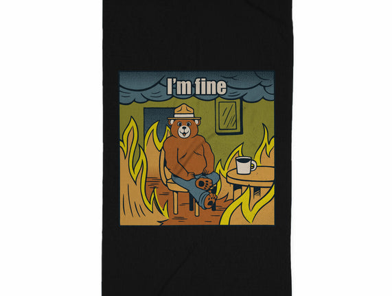 I'm Fine Bear Fire Meme