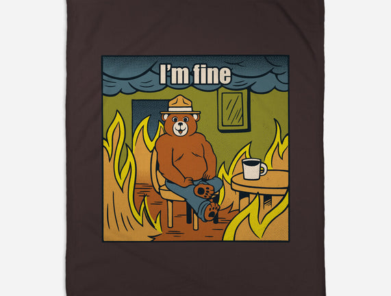 I'm Fine Bear Fire Meme