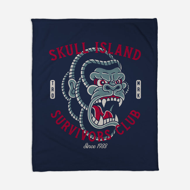 Skull Island Survivors Club-None-Fleece-Blanket-Nemons
