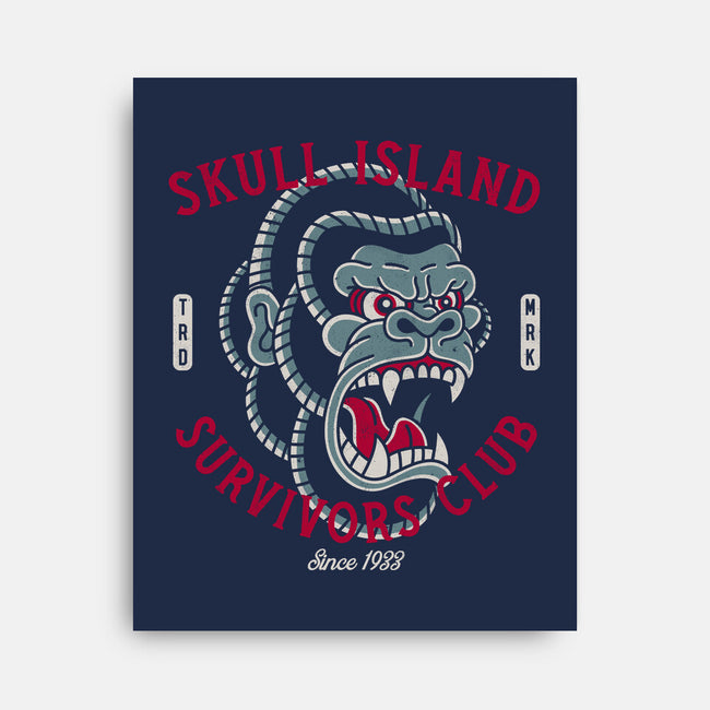 Skull Island Survivors Club-None-Stretched-Canvas-Nemons