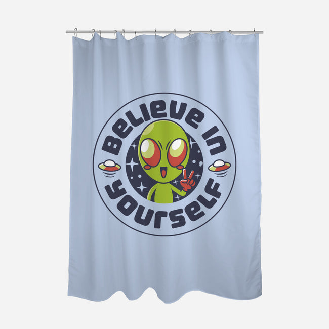 Believe In Yourself Alien-None-Polyester-Shower Curtain-tobefonseca
