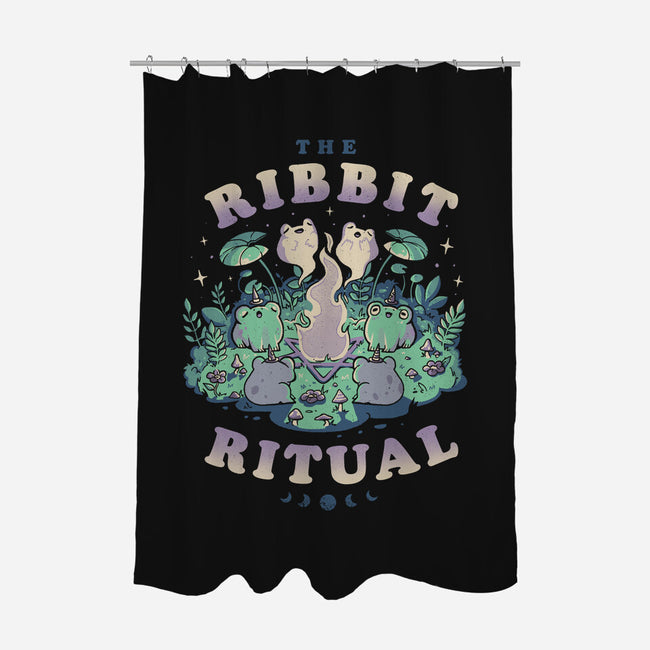 The Ribbit Ritual-None-Polyester-Shower Curtain-eduely