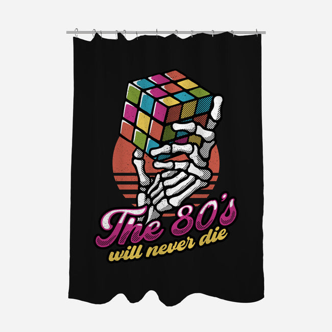 80s Will Never Die-None-Polyester-Shower Curtain-tobefonseca