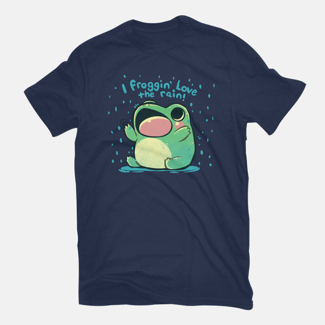 Froggin Love The Rain-Unisex-Basic-Tee-TechraNova