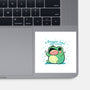 Froggin Love The Rain-None-Glossy-Sticker-TechraNova