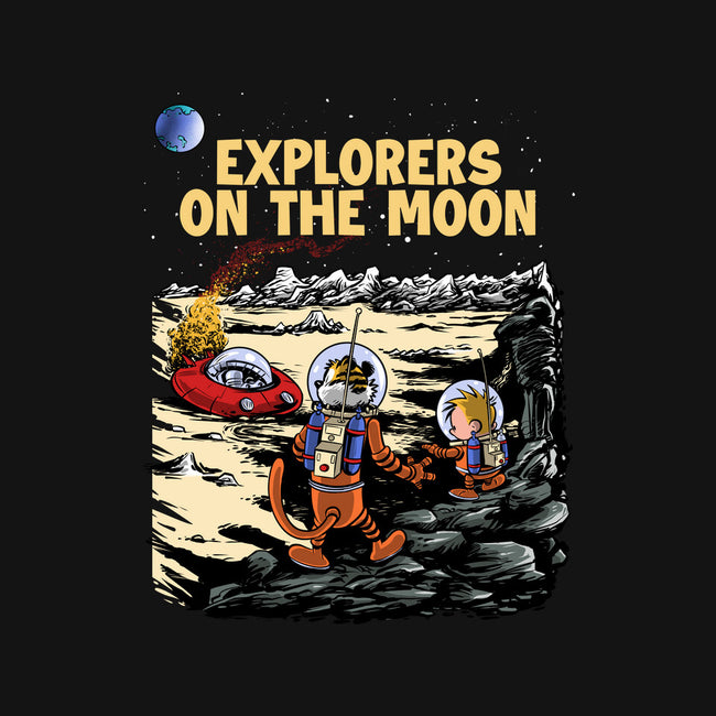 Explorers On The Moon-None-Glossy-Sticker-zascanauta