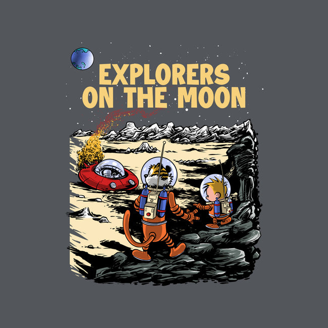 Explorers On The Moon-Womens-Fitted-Tee-zascanauta