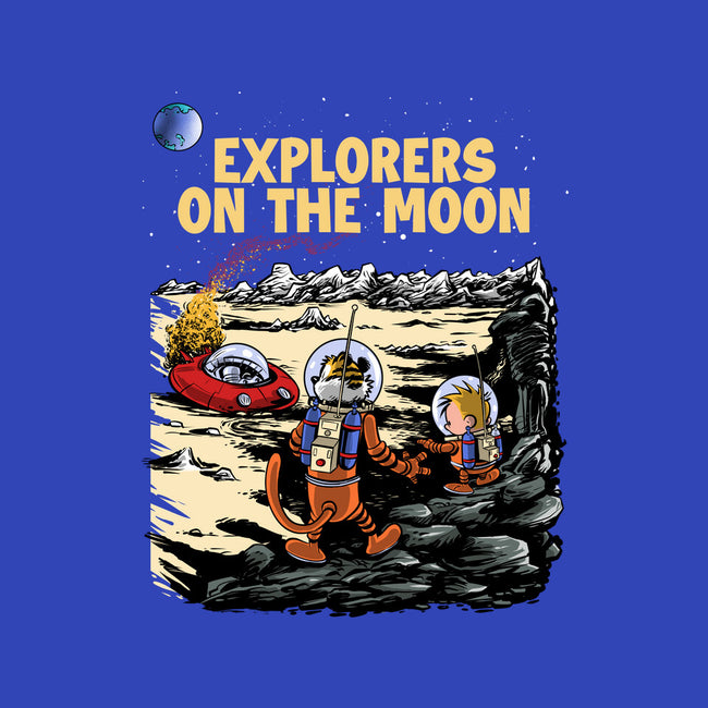Explorers On The Moon-None-Removable Cover-Throw Pillow-zascanauta