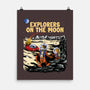 Explorers On The Moon-None-Matte-Poster-zascanauta