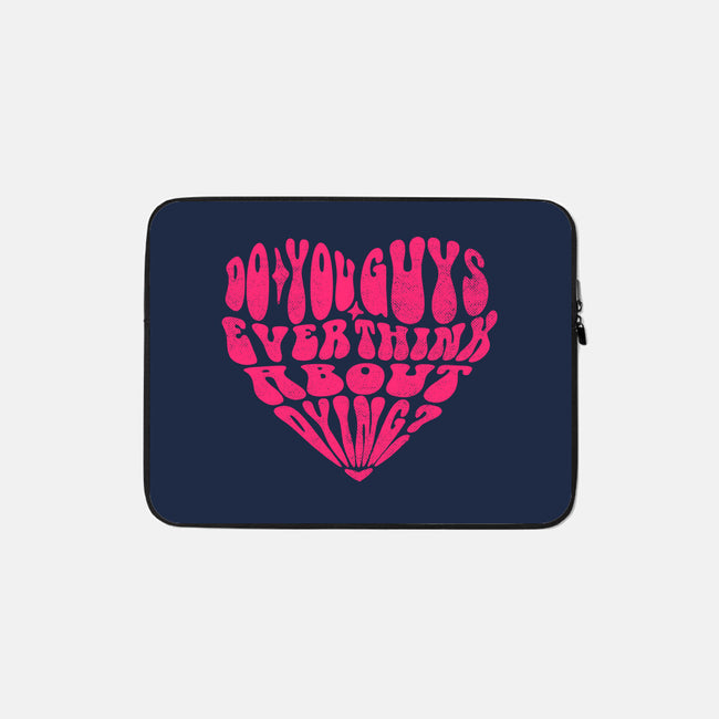 Think About Dying-None-Zippered-Laptop Sleeve-estudiofitas