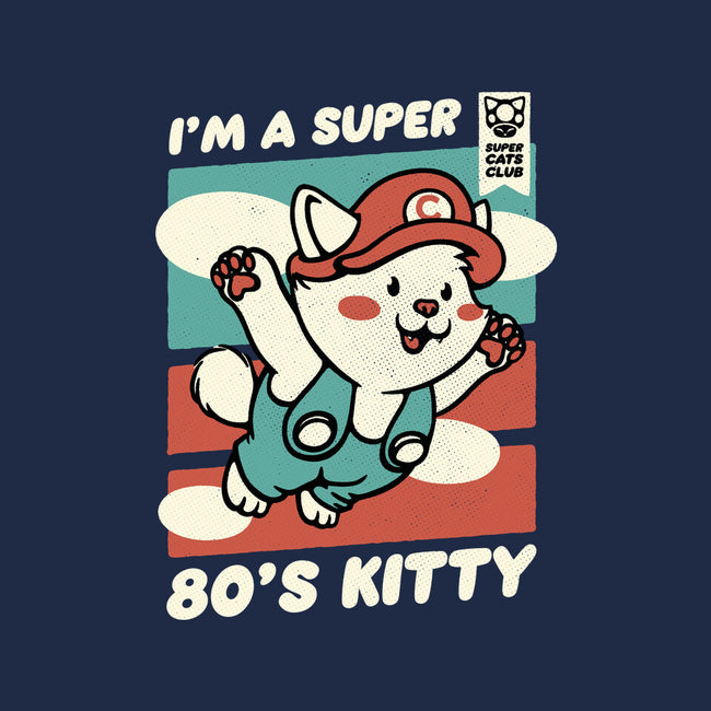 Super 80s Kitty-None-Fleece-Blanket-tobefonseca