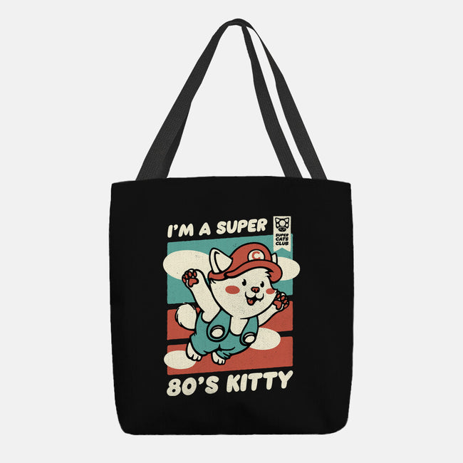 Super 80s Kitty-None-Basic Tote-Bag-tobefonseca