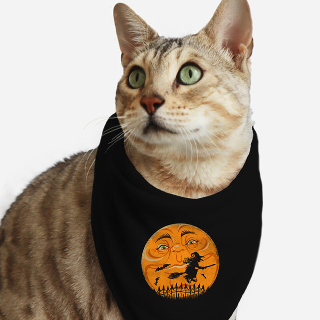 Witchy Moon-Cat-Bandana-Pet Collar-kennsing