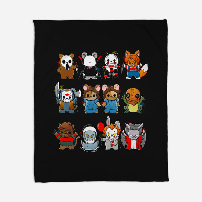 Scary Animals-None-Fleece-Blanket-Vallina84