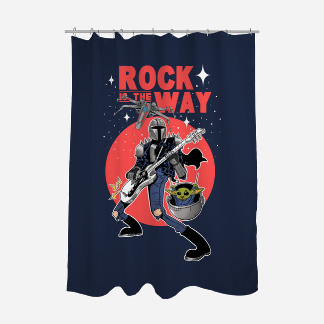 Rock Is The Way-None-Polyester-Shower Curtain-Tri haryadi