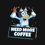 Bluey Needs More Coffee-Unisex-Baseball-Tee-MaxoArt