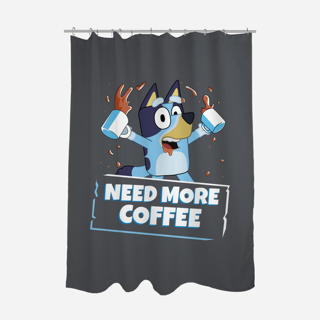 Bluey Needs More Coffee-None-Polyester-Shower Curtain-MaxoArt
