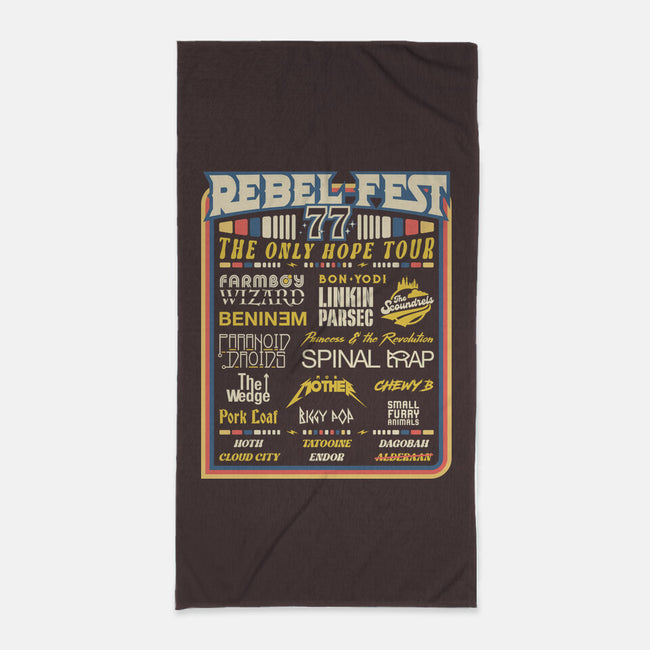 Rebel Fest-None-Beach-Towel-rocketman_art