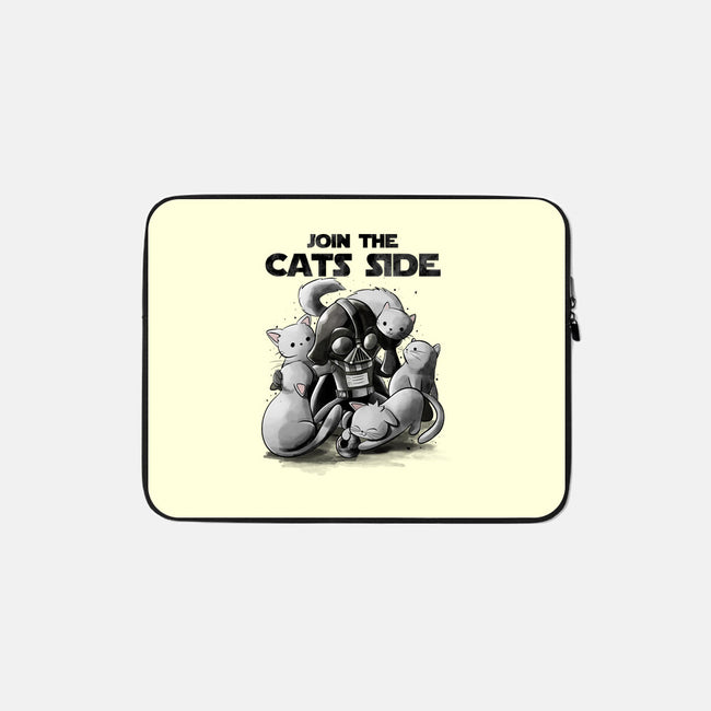 Join The Cats Side-None-Zippered-Laptop Sleeve-fanfabio
