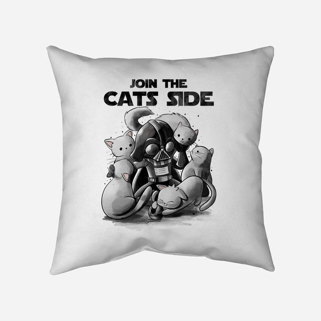Join The Cats Side-None-Removable Cover-Throw Pillow-fanfabio