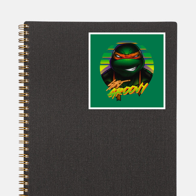 Stay Groovy Turtle-None-Glossy-Sticker-Getsousa!