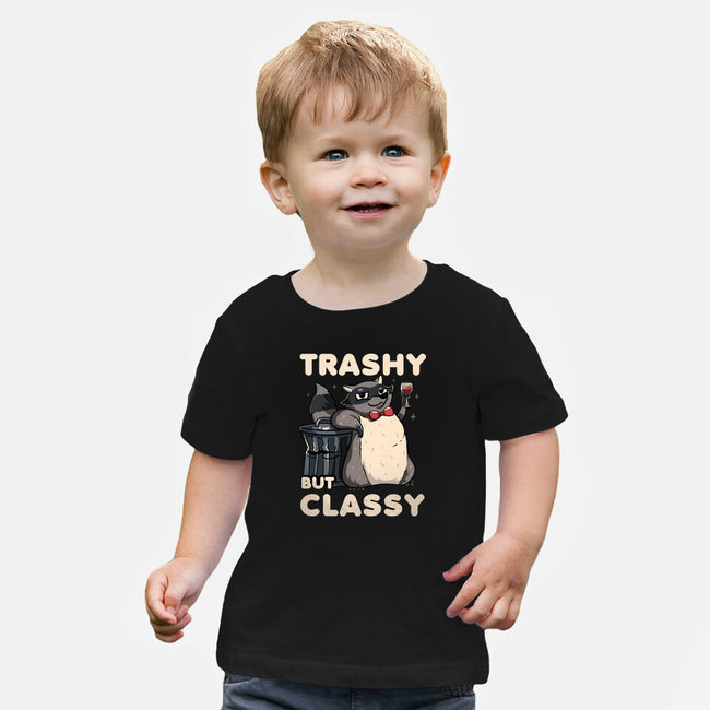 Trashy But Classy-Baby-Basic-Tee-tobefonseca