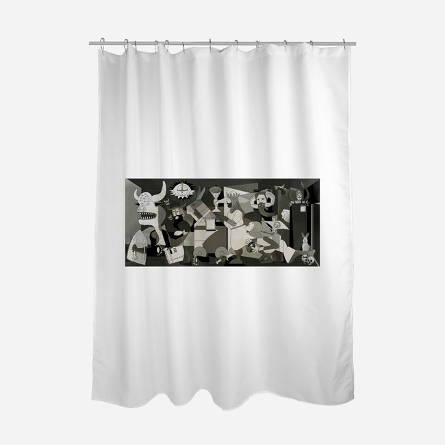 Holy Guernica-None-Polyester-Shower Curtain-retrodivision