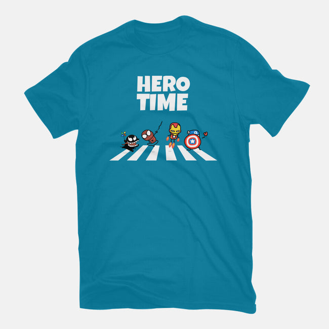 Hero Time-Mens-Basic-Tee-MaxoArt