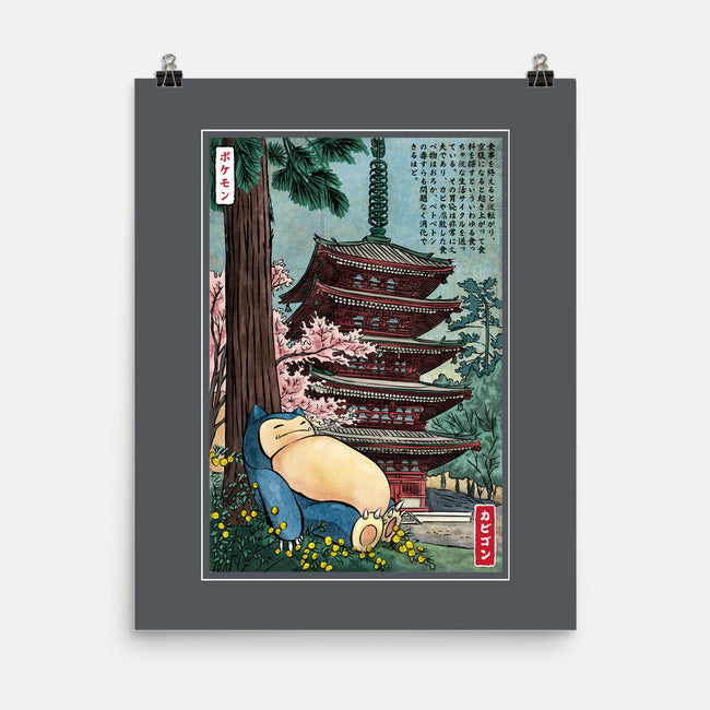 Taking A Nap In Japan-None-Matte-Poster-DrMonekers