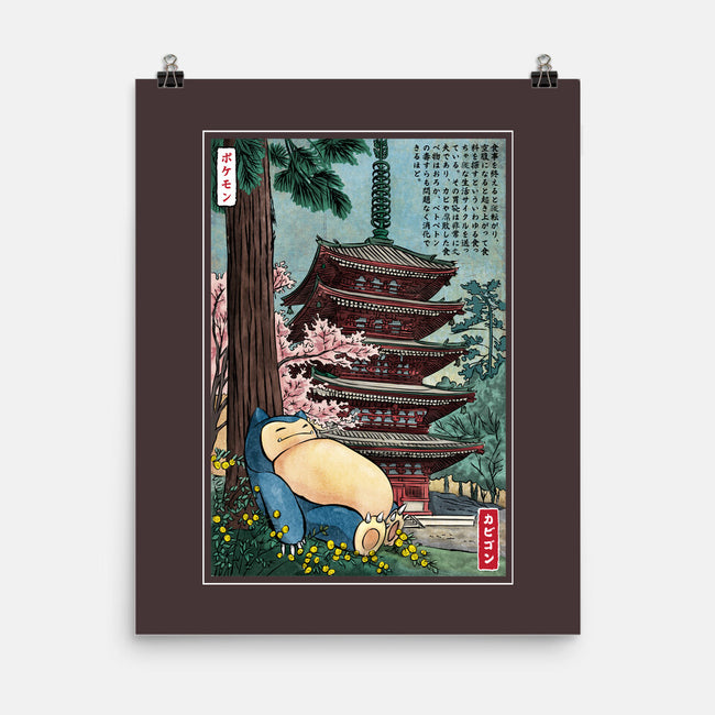Taking A Nap In Japan-None-Matte-Poster-DrMonekers