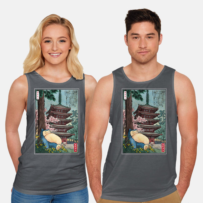 Taking A Nap In Japan-Unisex-Basic-Tank-DrMonekers