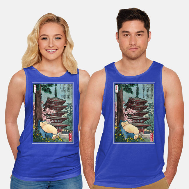 Taking A Nap In Japan-Unisex-Basic-Tank-DrMonekers