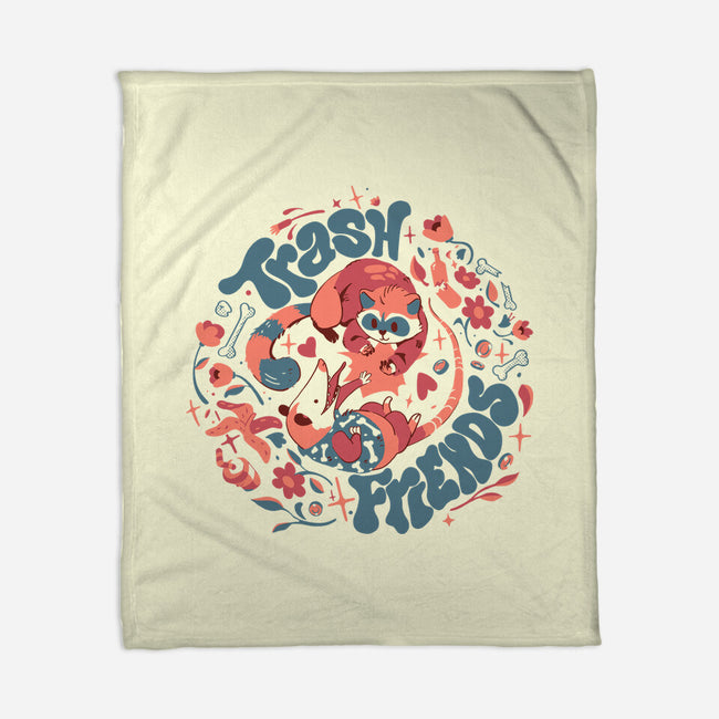 Trash Friends-None-Fleece-Blanket-Estudio Horta