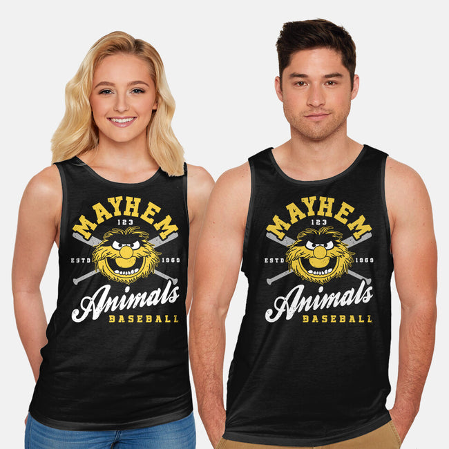 Mayhem Baseball-Unisex-Basic-Tank-retrodivision