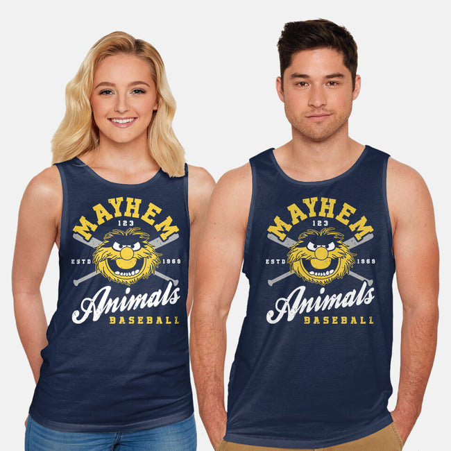 Mayhem Baseball-Unisex-Basic-Tank-retrodivision