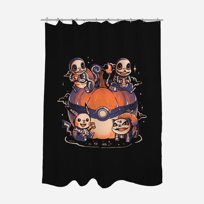 Pokeween-None-Polyester-Shower Curtain-Arigatees
