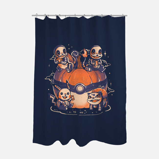 Pokeween-None-Polyester-Shower Curtain-Arigatees
