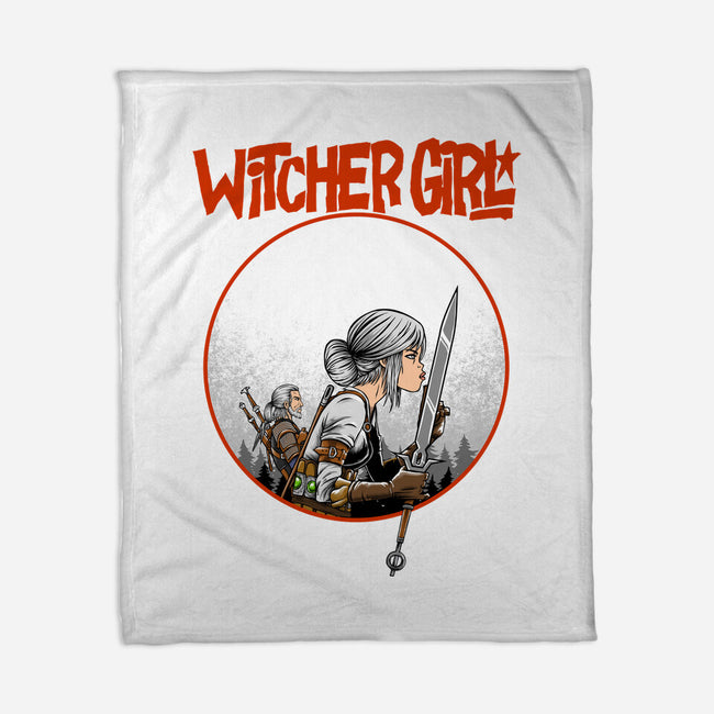 Witcher Girl-None-Fleece-Blanket-joerawks