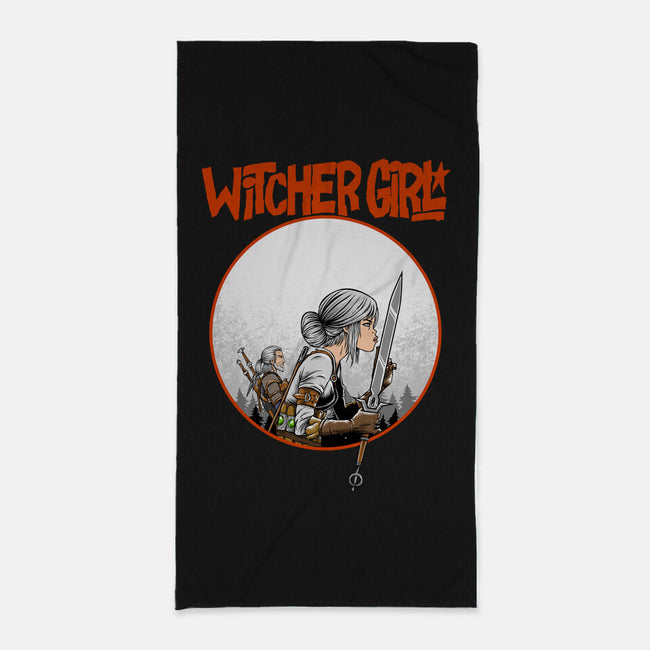 Witcher Girl-None-Beach-Towel-joerawks